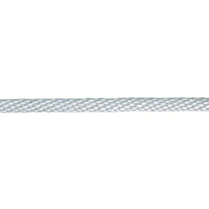 PP-Seil Meterware (Durchmesser: 8 mm, Polypropylen, Weiß, 8-fach geflochten)