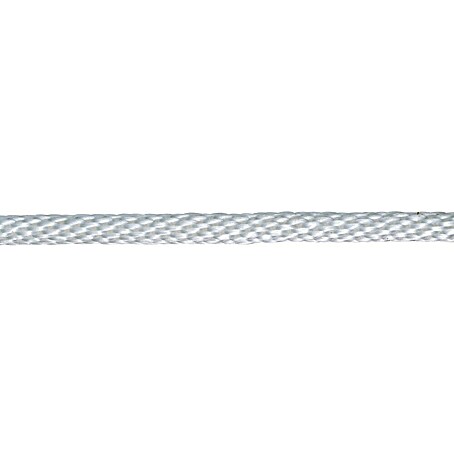 PP-Seil Meterware (Durchmesser: 8 mm, Polypropylen, Weiß, 8-fach geflochten)