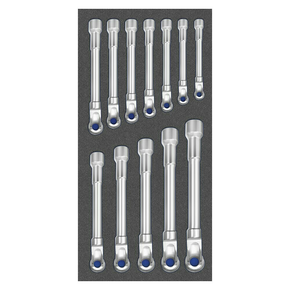Pfeifenkopfschlüssel Satz Von Fervi – 11-teilig, Ø 6-22 Mm, Perfekt Für Enge Räume