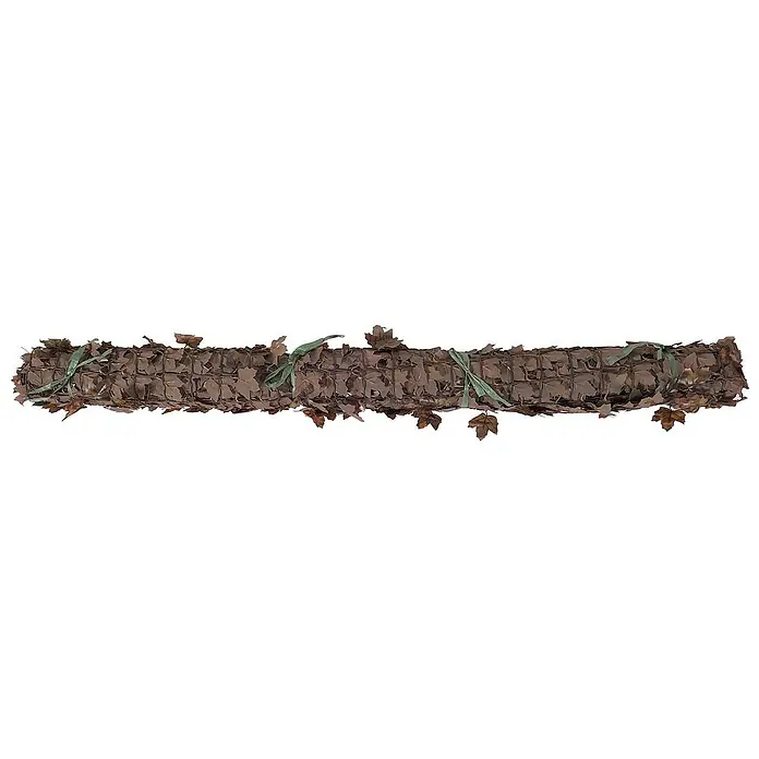 Proregal Sichtschutzelement Balkonsichtschutz - B x H: 500 x 100 cm, Kunststoff, Ahorn Braun - Kunstrasen-Blätterrolle zur Dekoration oder als Sichtschutz für den Garten. Die Blätter sind braun und grün.