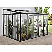 Vitavia Gewächshaus Helena 8600 (2,66 x 3,34 x 2,39 m, Farbe: Anthrazit, Einscheibensicherheitsglas (ESG))