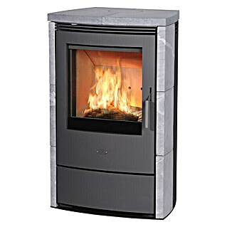 Fireplace Dauerbrandofen Meltemi (8,4 kW, Raumheizvermögen: 126 m³, Verkleidung: Keramik, Grau)