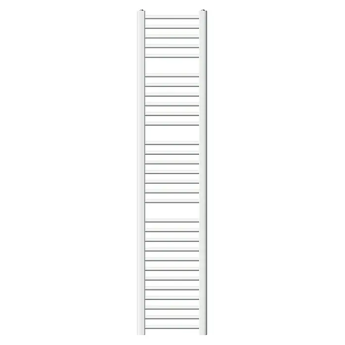 LuxeBath Elektro-Badheizkörper Handtuchwärmer Elektrisch Seitenanschluss mit Heizstab 900W gerade - B x H: 30 x 180 cm - Weißer Handtuchwärmer im modernen Design, ideal für Badezimmer. Er sorgt für warme Handtücher und eine angenehme Atmosphäre.