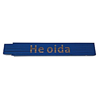 Heka Zollstock (Aufdruck: He oida, Länge: 2 m, Blau)