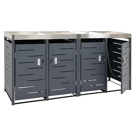 Proregal  Mülltonnenbox 4er-Mülltonnenverkleidung