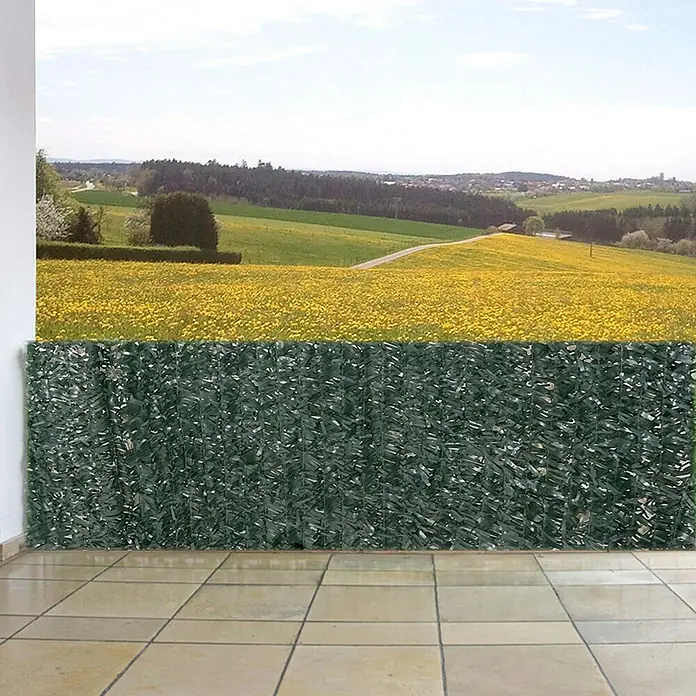 Proregal Sichtschutzelement Balkonsichtschutz - Kunststoff, Tanne dunkel - Dekorative grüne Sichtschutzwand mit natürlichem Aussehen für Garten oder Terrasse. Ideal für Privatsphäre und Ästhetik.