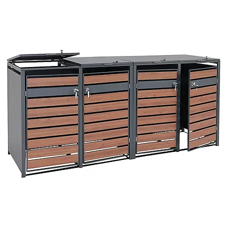 Proregal  Mülltonnenbox XL 4er/8er-Mülltonnenverkleidung