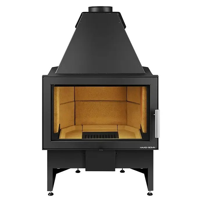Haas+Sohn Kaminbausatz Komfort-IV 180.18 - 8 kW, Schwarz - Bild eines Haas+Sohn Kaminofens, elegant und modern, perfekt für gemütliche Stunden.