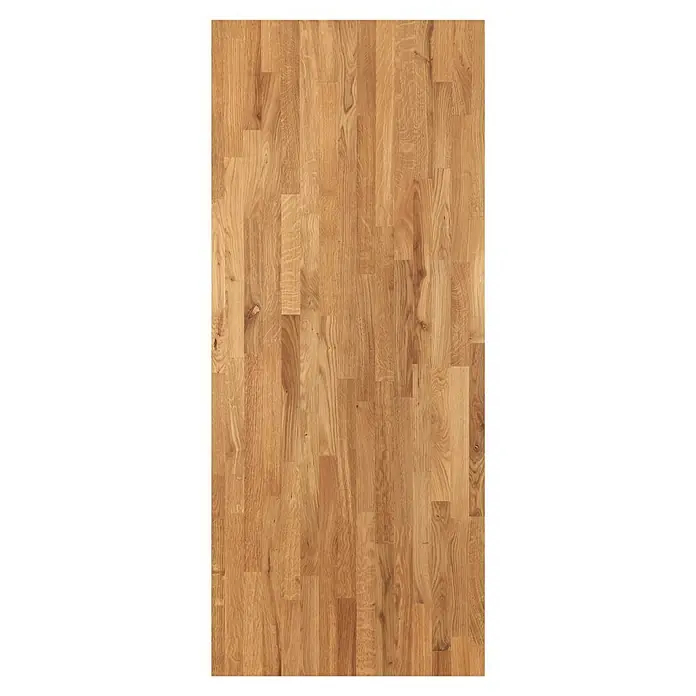 Exclusivholz Encimera - Roble, 400 x 80 x 2,6 cm - Panel de madera maciza de roble con vetas cálidas y naturales para la construcción de muebles y el diseño de interiores. Material versátil.
