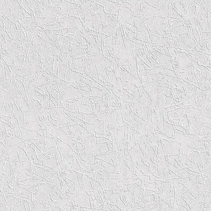 Rasch Papiertapete PrägeoptikWeiß, Uni, 10,05 x 0,53 m - Weiße Texturtapete mit subtilem, organischem Muster, ideal für einen ruhigen, minimalistischen Hintergrund.