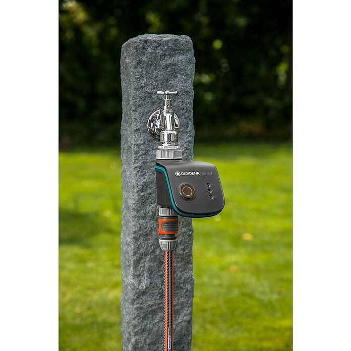 Gardena Smart system Bewässerungsautomat Water Control Set (Betriebsdruck: 0,5 - 12 bar, Bewässerungsdauer: 1 min - 10 h)