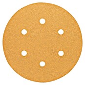 Craftomat Hoja de lija (Diámetro: 150 mm, Granulación: 80, Perforado)