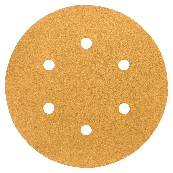 Craftomat Hoja de lija (Diámetro: 150 mm, Granulación: 120, Perforado)