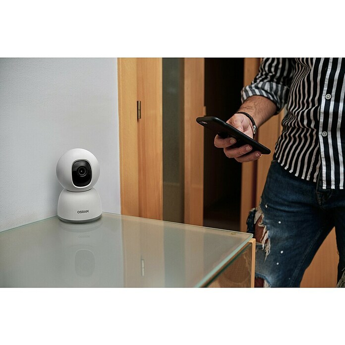 Osram Smart+ Überwachungskamera 360 (Passend für: Alarmsystem, Smart Home System) | BAUHAUS