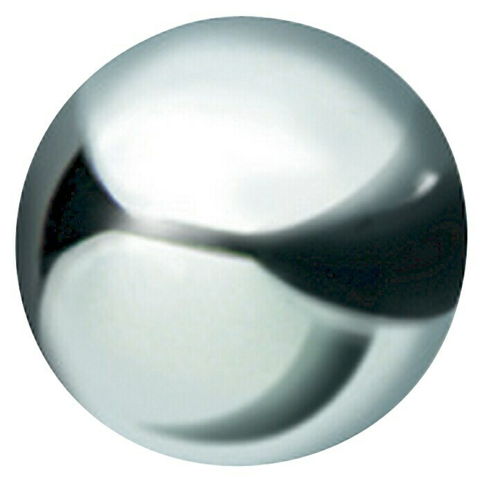 Möbelknopf (Ø x H: 25 x 35 mm, Messing, Verchromt poliert)