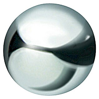 Möbelknopf (Typ Möbelgriff: Knopf, Ø x H: 25 x 35 mm, Verchromt, Silber)