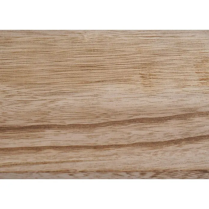 Berlinlodge Holzregal Wandregal rund - H x B x T: 45 x 45 x 11 cm, Anzahl Böden: 4 Stk., Einhängen, Natur - Detailaufnahme einer Holzoberfläche mit feiner Maserung, ideal als vielseitiger Hintergrund. Natürliche Textur für warme, organische Designs.