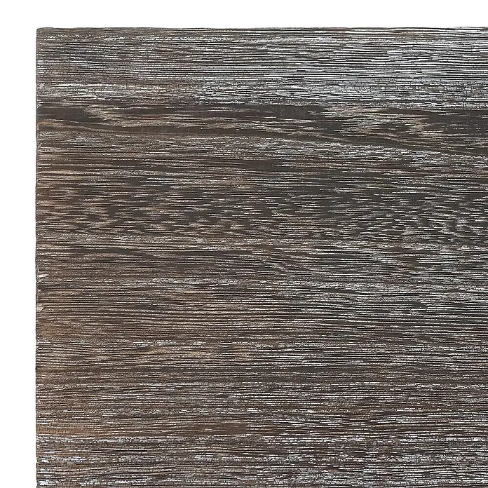 Berlinlodge Holzregal Wandregal - H x B x T: 8 x 80 x 25 cm, Anzahl Böden: 1 Stk., Einhängen, Braun - Nahaufnahme einer Tischplatte aus dunklem Holz mit feiner Maserung, ideal für Möbelprojekte.