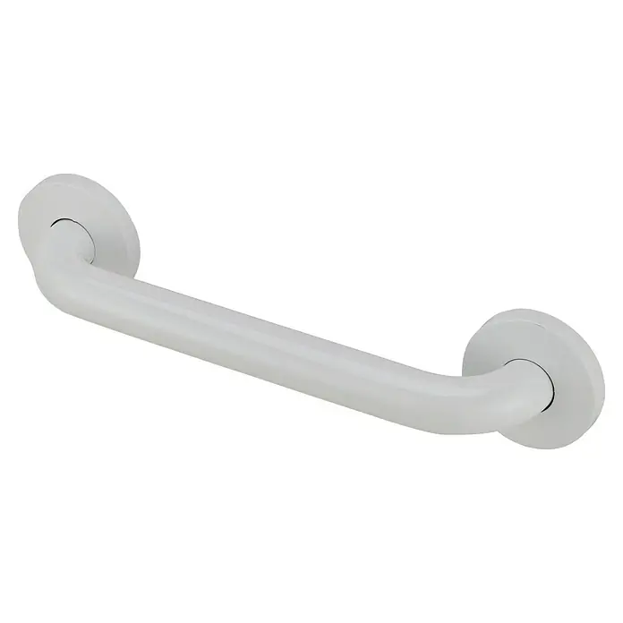 careosan Wannengriff - Breite: 30 cm, Weiß - Das Bild zeigt einen weißen Haltegriff mit abgerundeten Enden, ideal für Badezimmer, um zusätzliche Sicherheit und Halt zu bieten.