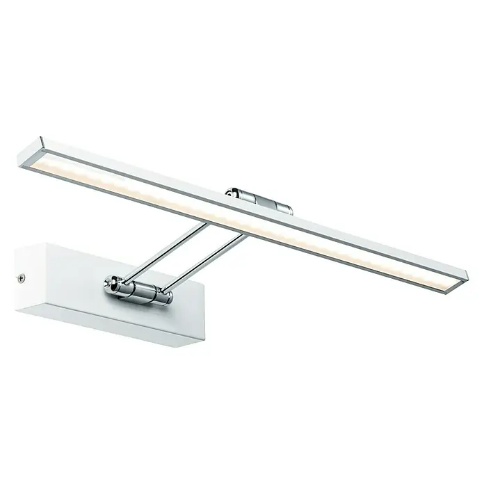 Paulmann Galeria LED-Bilderleuchte Beam Fifty - 7 W, L x B x H: 45 x 19 x 4,6 cm, Weiß, Warmweiß - Elegante LED-Wandleuchte für Innenräume, ideal zur Beleuchtung von Bildern oder als stilvolle Akzentbeleuchtung, mit verstellbarem Arm.
