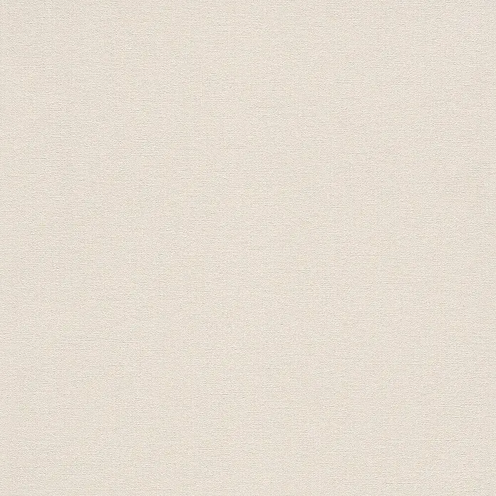 Rasch Vliestapete - Beige/Creme, Uni, 10,05 x 0,53 m, Gewebestruktur - Beiger Stoffhintergrund mit subtiler Textur, ideal für vielseitige Designprojekte.