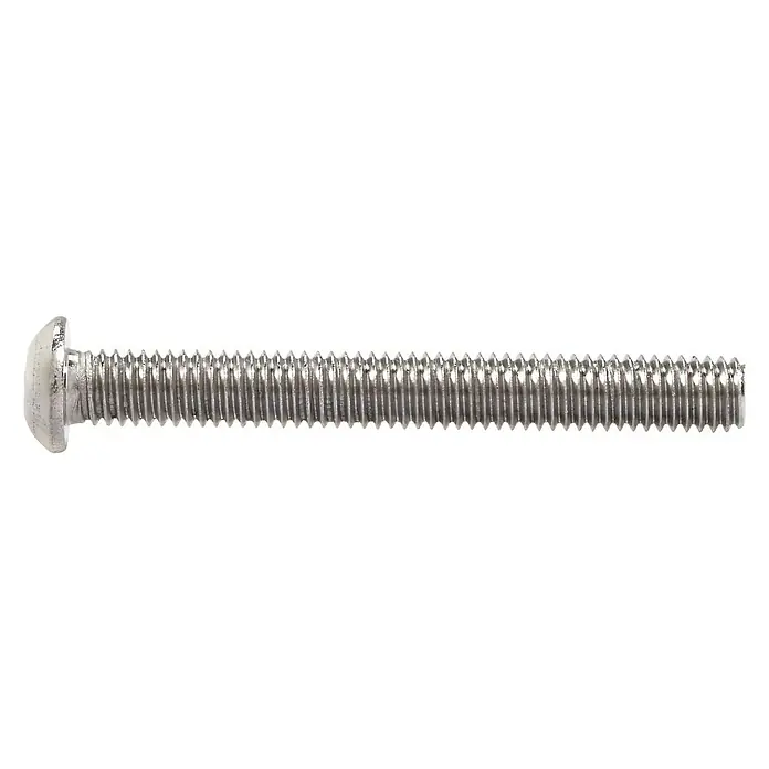 Marinetech Gewindeschraube - Ø x L: 6 x 20 mm, A4, Edelstahl, Innensechskant, Linsenkopf - Rechte Seitenansicht