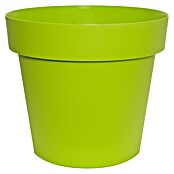 Tegla za cvijeće Melrose Lux  (Vanjska dimenzija (ø x V): 14 x 13 cm, Plastika, Zelena) | BAUHAUS