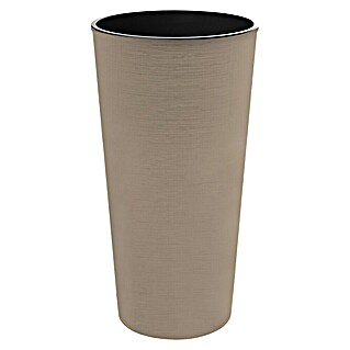Okrogli stebrasti cvetlični lonec Melrose Glamour (Plastika, Rjava)