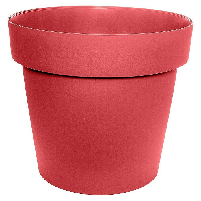 Tegla za cvijeće Melrose Lux  (Vanjska dimenzija (ø x V): 14 x 13 cm, Plastika, Crvena) | BAUHAUS