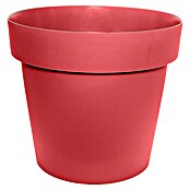 Tegla za cvijeće Melrose Lux  (Vanjska dimenzija (ø x V): 14 x 13 cm, Plastika, Crvena) | BAUHAUS