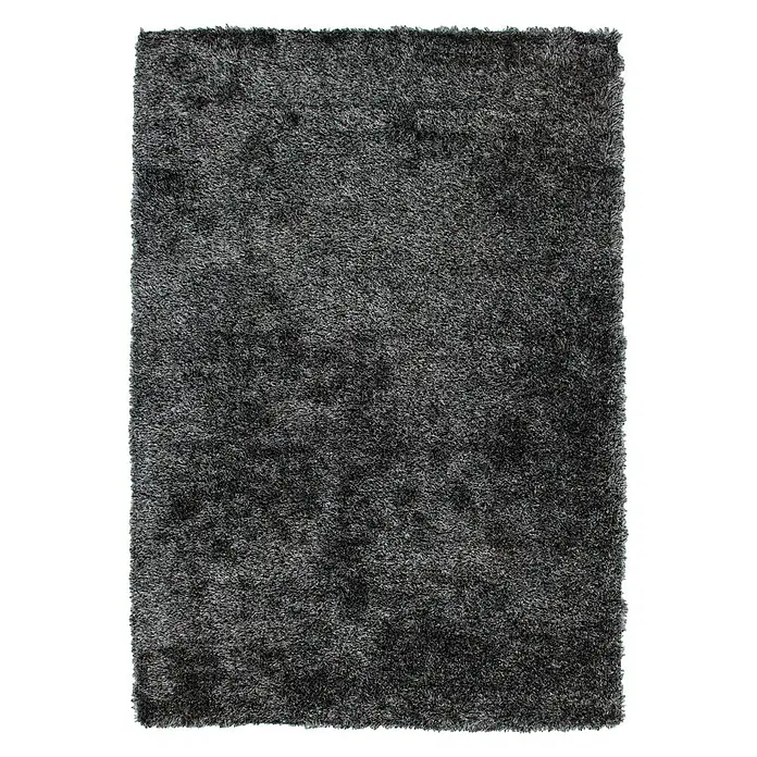 Kayoom Hochflorteppich DiamondAnthrazit, 290 x 200 cm, 100 % Polyester - Grauer, hochfloriger Teppich mit weicher Textur und schlichtem Design. Ideal, um jedem Raum Wärme und Komfort zu verleihen.