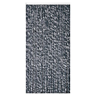 Conacord Dekovorhang Flauschi (Grau/Weiß, 90 x 200 cm, 100 % Polyester)