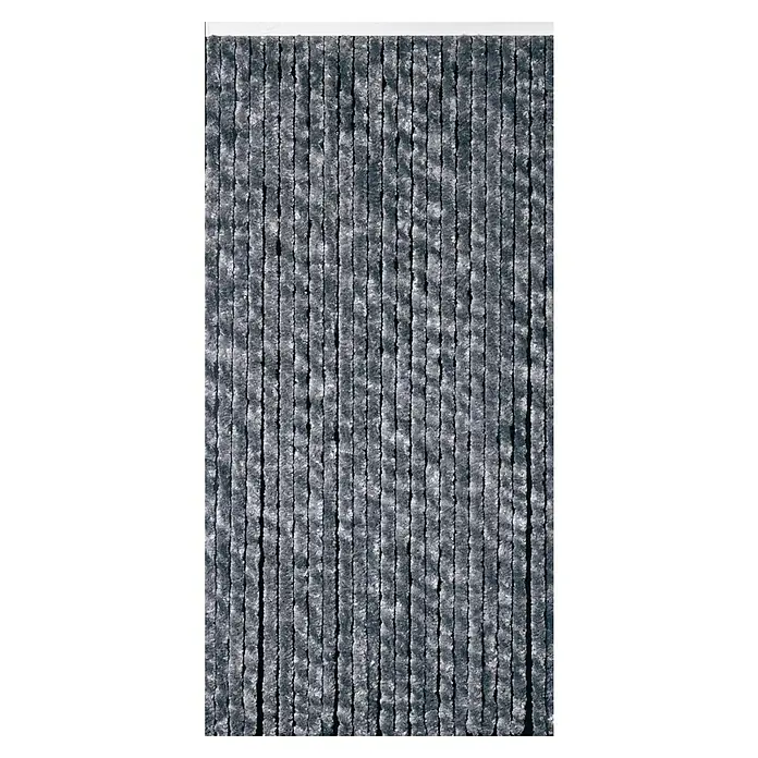 Conacord Türvorhang Flauschi - Anthrazit, B x H: 100 x 230 cm - Strukturierte, graue Streifenvorhänge, ideal als Raumteiler oder Dekoration, die eine moderne und stilvolle Atmosphäre schaffen.