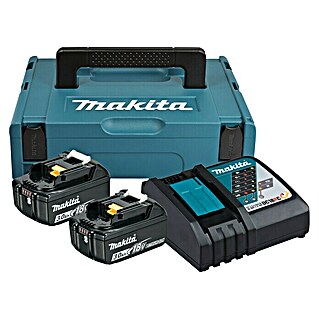 Makita LXT 18V Akku & Ladegerät Power Source Kit (2 Akkus, 18 V, Li-Ionen, 3 Ah)