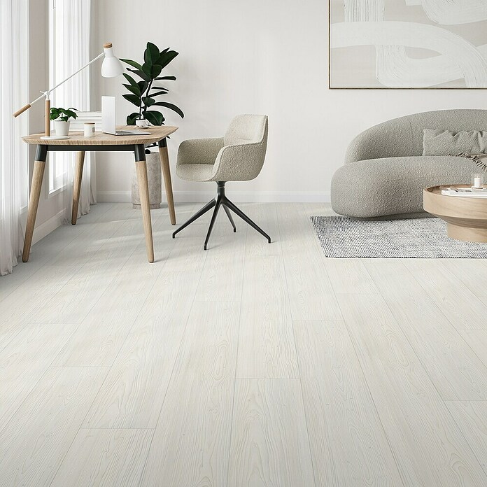 Parador Designboden Modular One (Lärche Apollo weiß, Schlossdiele, 2 200 x 235 x 8 mm) | BAUHAUS
