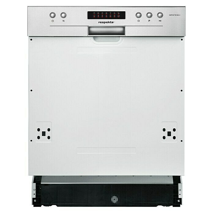 Respekta Küchenzeile KB250ESWC (Breite: 250 cm, Mit Elektrogeräten, Weiß)
