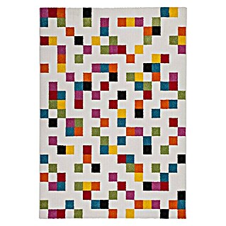 Kayoom Kurzflorteppich Caribbean 233 (Weiß, 230 x 160 cm, 100 % Polypropylen)