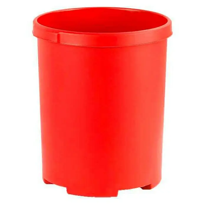 Proregal Papierkorb praktisch & rund aus Kunststoff - 50 l, Kunststoff, Rot - Roter Plastikeimer, ideal für vielfältige Anwendungen im Haushalt oder Garten. Der Eimer ist robust und leicht zu reinigen.