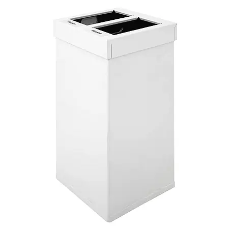 Proregal  Mülltrennsystem eckig Aluminium Haiti Mix mit 2 Inneneimern