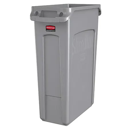 Proregal  Standard-Mülleimer Rubbermaid Slim Jim Mülleimer mit Belüftungskanälen