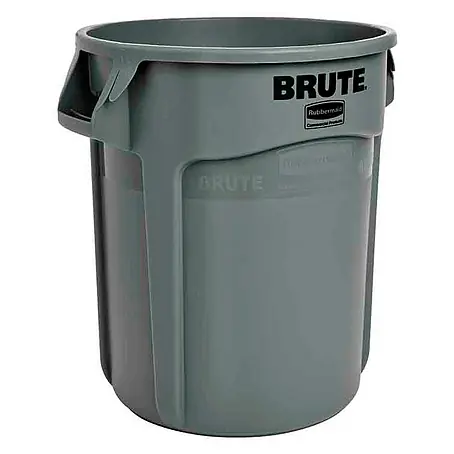 Proregal  Standard-Mülleimer Rubbermaid Brute runde Mehrzwecktonne mit Belüftungskanälen
