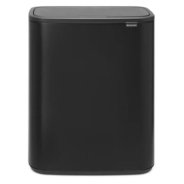 Proregal Sensormülleimer Brabantia Hochwertiger Abfallsammler mit Touch-Öffnung - 60 l, Metall, Schwarz - Dieser Abfalleimer in elegantem Schwarz ist ein stilvolles und praktisches Produkt für jeden Haushalt. Er ist langlebig und leicht zu reinigen.