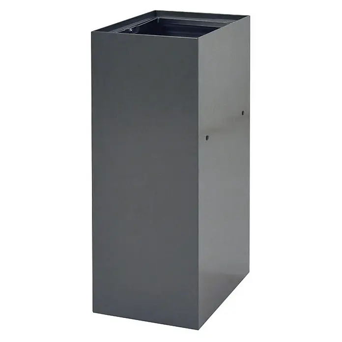 Proregal Mülltrennsystem Robust & modular - 60 l, Stahl, Anthrazit - Grauer, rechteckiger Pflanzkübel aus robustem Material, ideal für Innen- und Außenbereiche, zur stilvollen Präsentation von Pflanzen und Blumen.