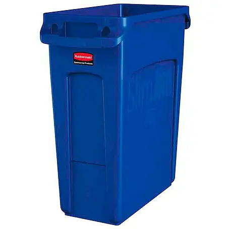 Proregal  Standard-Mülleimer Rubbermaid Slim Jim Mülleimer mit Belüftungskanälen