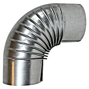 Ofenrohrbogen (Durchmesser: 110 mm, Bogenwinkel: 90°, Feueraluminiert, Silbergrau)