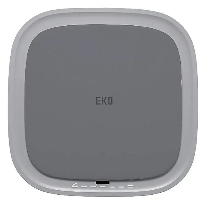 Proregal Sensormülleimer Moderner quadratischer Abfalleimer mit Smart Sensor - 12 l, Kunststoff, Grau - Die graue EKO Aria Wiege ist eine Babywaage mit einem sanften, abgerundeten Design und einer präzisen Gewichtsmessung.