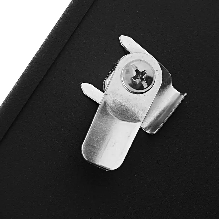 Proregal Wandbriefkasten Briefkasten - Anthrazit-Edelstahl, Metall, Zeitungsfach - Metallschloss mit Schraube an schwarzem Gehäuse. Ideal für sichere Aufbewahrung und einfache Montage.