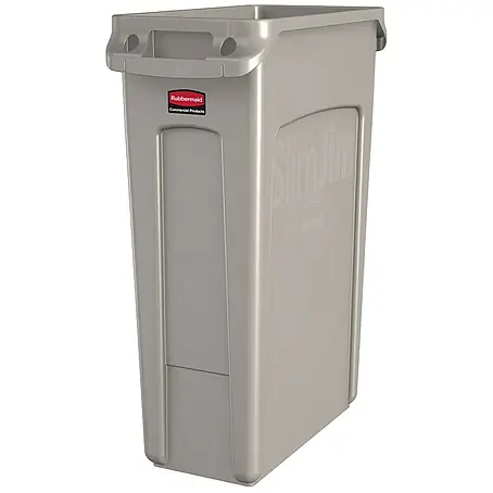 Proregal  Standard Mülleimer Rubbermaid Slim Jim Mülleimer mit Belüftungskanälen