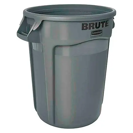 Proregal  Standard-Mülleimer Rubbermaid Brute runde Mehrzwecktonne mit Belüftungskanälen