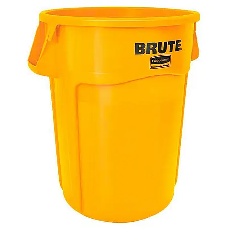Proregal  Standard-Mülleimer Rubbermaid Brute runde Mehrzwecktonne mit Belüftungskanälen